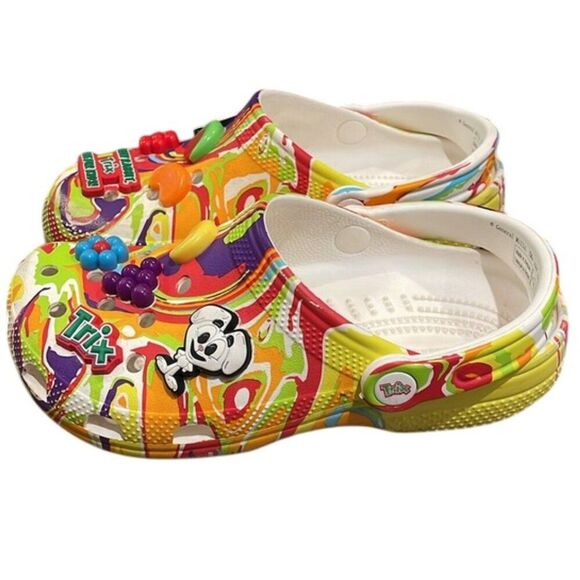 CROCS x Trix Classic Clog Shoe Unisex Size J4 and Womens 6 Limited Edition - Picture 3 of 13
